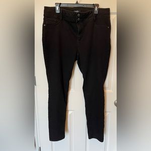 D. jeans size 18W black skinny jeans